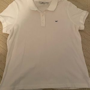 Woman’s vineyard vines white polo shirt size XL